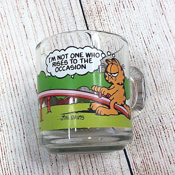McDonald's Other - Vintage McDonalds Garfield Glass Coffee Mug 1978 1979 1980 Promotional Cup